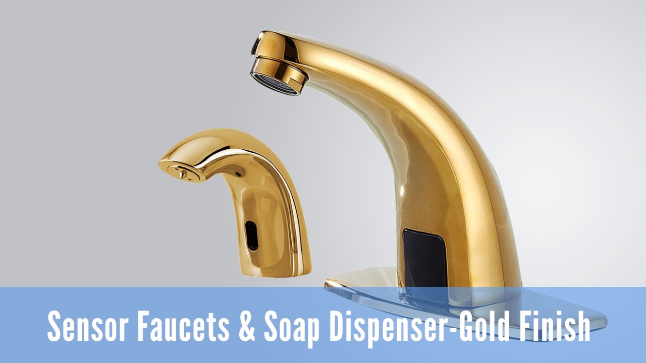 Matte-Black-Auto-Sensor-Faucet-Auto-Soap-Dispenser-Set